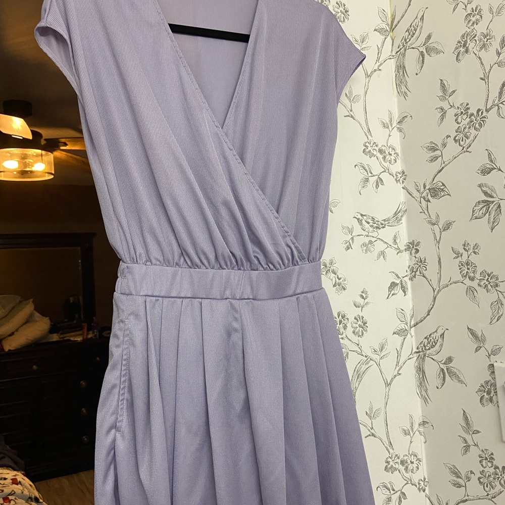 Elegant Lavender Wrap Romper